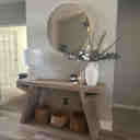 Gracie Oaks 58" Wood Console Table & Reviews | Wayfair